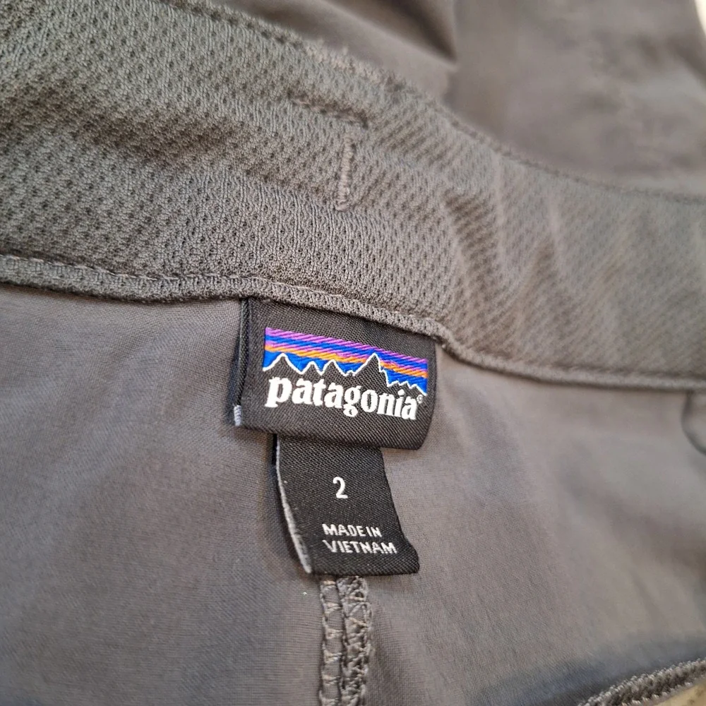 Patagonia Hiking Shorts Wom Sz 2 Gray Nylon Stretch Worn Wear‎ Outdoor 4